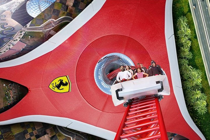 Experience the excitement of Ferrari World where high-speed rides and iconic attractions await. Feel the adrenaline of Formula Rossa and dive into Ferrari’s legendary story!